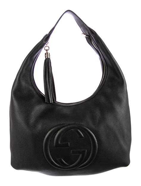 gucci SOHO HOBO LEATHER HANDBAG 